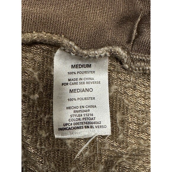 Grizzly Sherpa Pullover Women’s M  Quarter Zip Fleece Brown Beige Sweater Winter - Picture 9 of 9